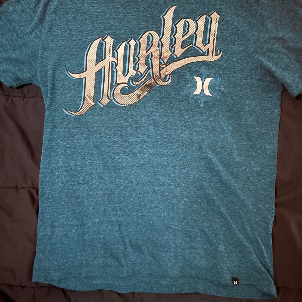 Hurley Teal Logo Tee
